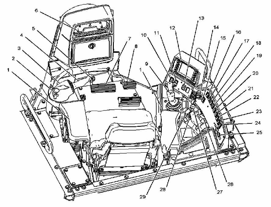 Partes de la Cabina del Bulldozer D8T Caterpillar