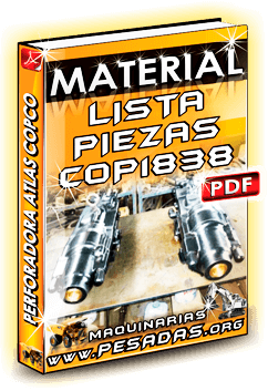 Ver Material Piezas Perforadora Cop1838 Atlas Copco