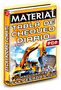 Descargar Material Tabla de Chequeo Excavadora Komatsu