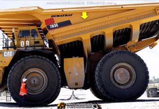 Camion Minero 793C Caterpillar con la Tolva Especial Duratray