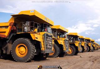 
Flota de Camiones Volquetes Mineros HD785 Komatsu