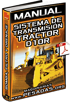 Manual: Sistema de Transmisión de Bulldozer D10R - Bomba, Filtro, Drenaje y Controles