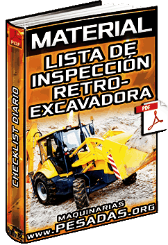 Material: Formato de Inspección de Retroexcavadoras - Checklist Diario General