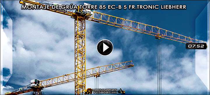 Video de Montaje de Grúa Torre 85EC-B5 FR.tronic Liebherr