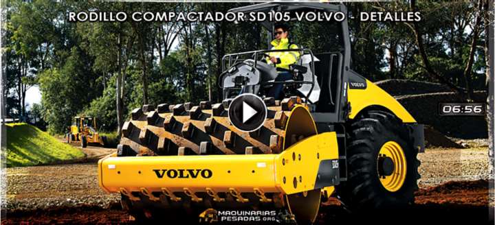 Vídeo de Rodillo Compactador SD105 Volvo