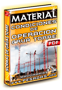 Material Condiciones de Operación de Grúas Torre en Chile