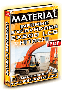 Material Informe de Mantenimiento de Excavadora EX200 LC5 Hitachi