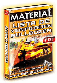 Material Lista de Verificación de Bulldozers Komatsu