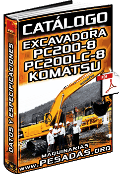 Catálogo de Excavadoras Hidráulicas PC200-8 y PC200LC-8 Komatsu