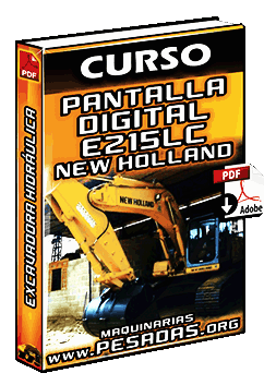 Curso de Operación de Pantalla Digital de la Excavadora E215LC New Holland