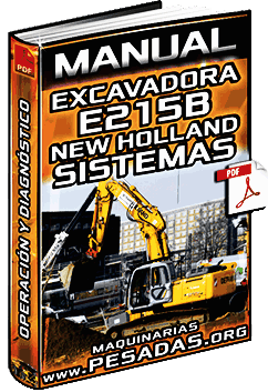 Manual de Excavadora Hidráulica E215B New Holland – Sistemas y Componentes