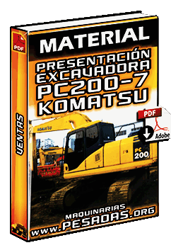 Material para Presentación de Ventas de la Excavadora PC200-7 Komatsu