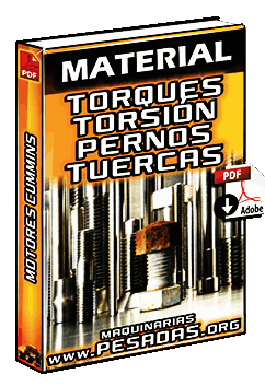 Material: Tablas de Torques y Torsión de Pernos y Tuercas en Motores Cummins