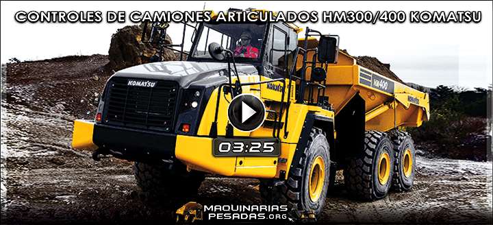 Vídeo de Controles de la Cabina de los Camiones Articulados HM300/400 Komatsu