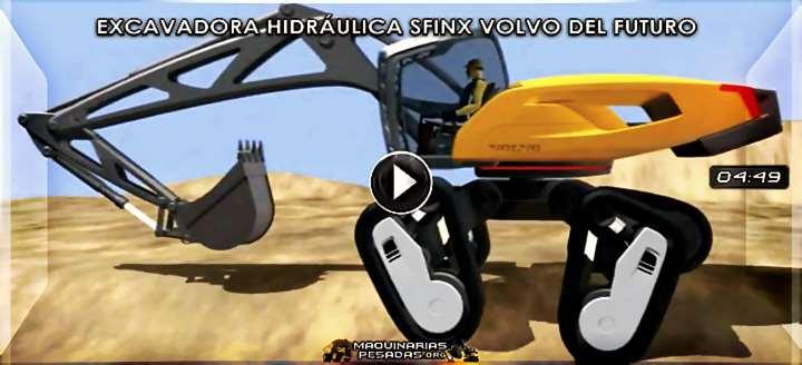 Vídeo de Excavadora Hidráulica SFINX Volvo – Diseño Futurístico y Tecnologías