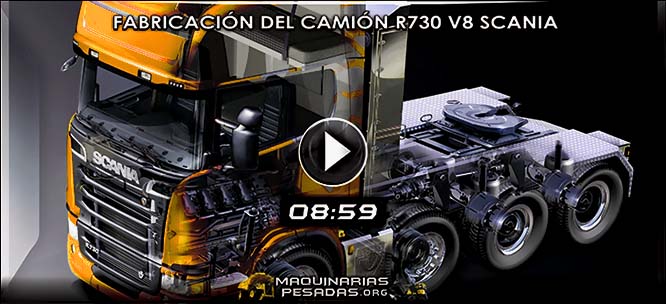 Vídeo de Fabricación del Mega Camión R730 V8 Scania – Documental Discovery Max