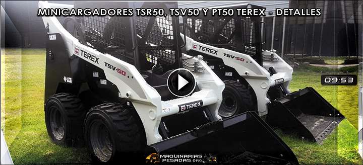 Vídeo de Minicargadores TSR50, TSV50 y PT50 Terex – Características y Beneficios