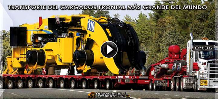 Vídeo de Transporte del Cargador Frontal más Grande del Mundo – L2350 P&H