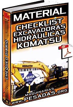 Material: Chequeo Diario de Excavadoras Hidráulicas Komatsu – Tabla de Inspección