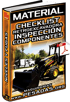 Material: Checklist de la Retroexcavadora – Inspección, Lubricación, Niveles y Fugas