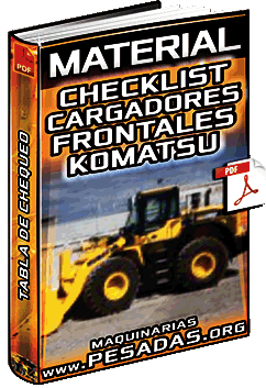 Material: Checklist de Cargadores Frontales Komatsu – Chequeo Diario